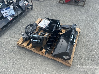 Quantity of (6) 2026 AGT 12EX-SET6 Mini Excavator Attachments (Unused)