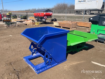 Quantity of (3) 42 in Skid Steer Dump Hopper