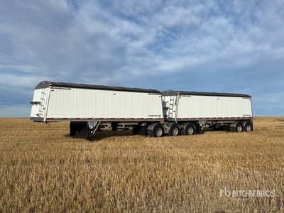 2013 Lode King 28 ft Tri/A Super B-Train Lead Grain Trailer