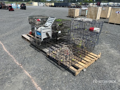 7 Crab Pots, 4 Shrimp Pots with Buoys, Rope Narzędzia wędkarskie