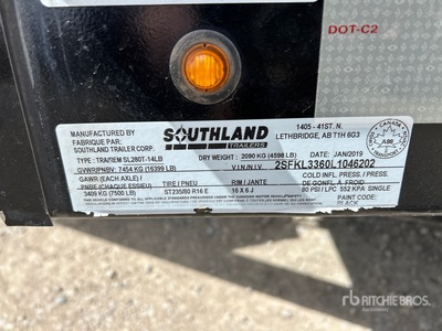 2020 Southland SL280T-14LB 14 ft T/A Remolque Ligero de Volteo