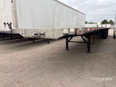 2017 Transcraft 554C 53 ft T/A Spread Axle Flatbed Trailer