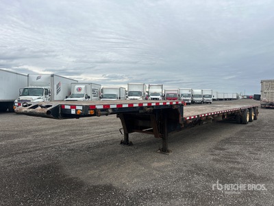 2007 Thruway Tri/A 50 ft - 60 ft Extendable Step Deck Trailer