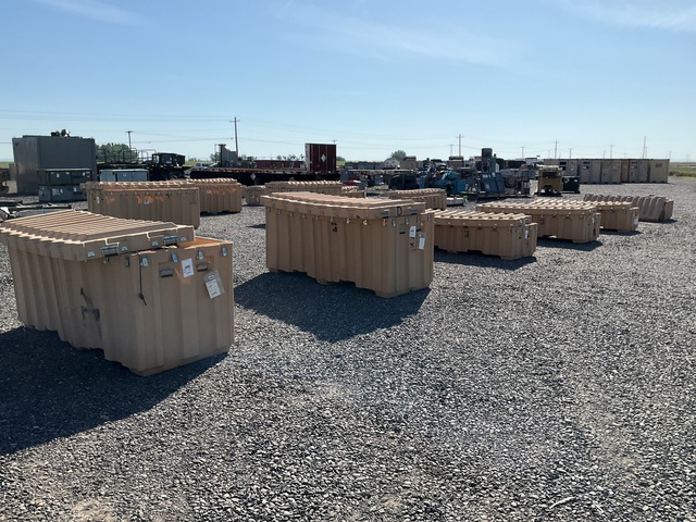 (8) Tents w/Containers (8) Tents w/Containers