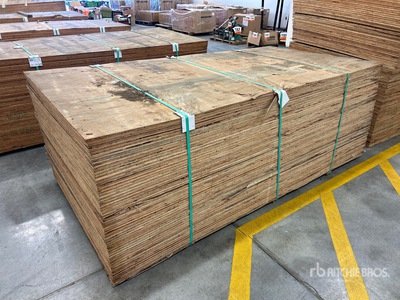 Quantity of (55) 4 ft x 8 ft 19/32 4 ply Plywood