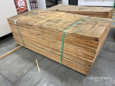 Quantity of (55) 4 ft x 8 ft 19/32 4 ply Plywood