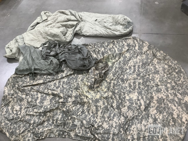 (17) Sleeping Bags, (23) Wet Weather Ponchos & Assorted Items