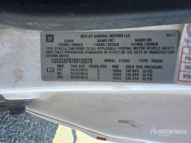 2011 Chevrolet Colorado 4x2 Extended Cab Pickup