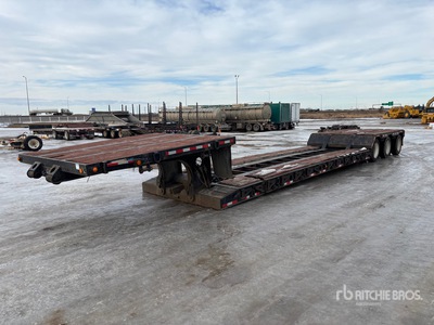 1994 Aspen Tri/A 26 ft Extendable Removable Gooseneck Lowboy Trailer