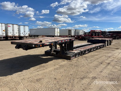 1994 Aspen Tri/A 26 ft Extendable Removable Gooseneck Lowboy Trailer