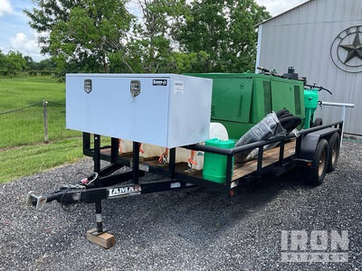 2016 MMLJ DB500 185 cfm Mobile John Deere 4239 DF Diesel Engine, Sullair 185DPQ-JDD Air Compressor, 50 FT Blast Hose, 1,000 lbs Abrasive Media サンドブラスター
