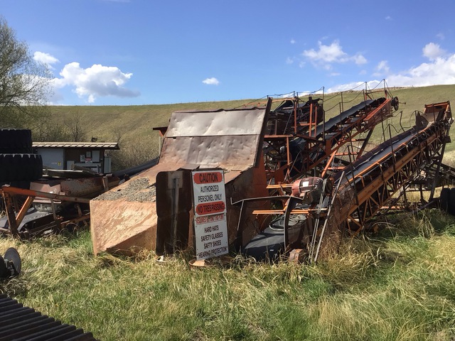 (2) 40 in x 50 ft Portable Stacking Conveyors, (1) 40 in x 50 ft Dozer Trap Conveyor and (1) 8 ft Transfer Conveyor Conveyor