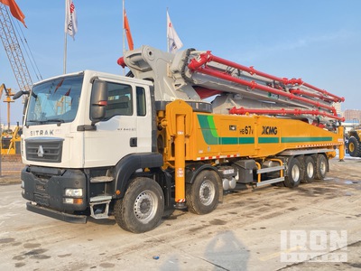 2020 XCMG Schwing HB67V on 2020 SITRAK G7 540 10x4 Autocarro pompa calcestruzzo