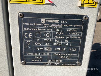 2018 Trime X-ECOK2 Light Tower