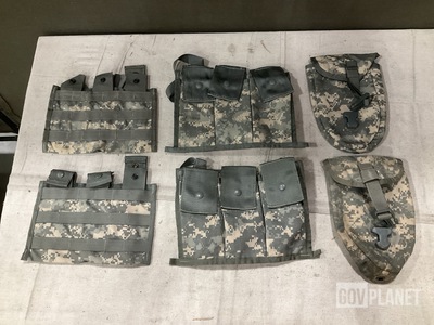 (42) M4 Three Mag Pouches, (81) Entrenching Tool Covers & Assorted Items