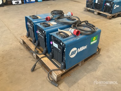 Quantity of (3) Miller XMT450 CC/CV Electric Welder