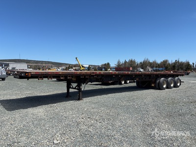 2014 Manac 53 ft Tri/A - 90 ft Extendable Flatbed Trailer