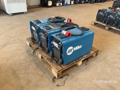 Quantity of (3) Miller XMT450 CC/CV Electric Welder