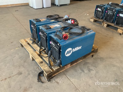 Quantity of (3) Miller XMT450 CC/CV Electric Welder