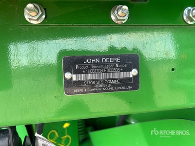 2024 John Deere S770 Combine Harvester