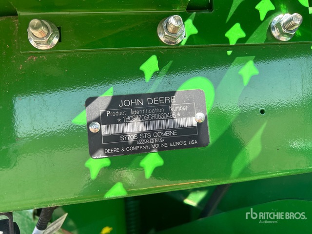 2024 John Deere S770 4x4 Combine Harvester