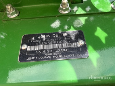 2024 John Deere S770 4x4 Kombajn zbożowy