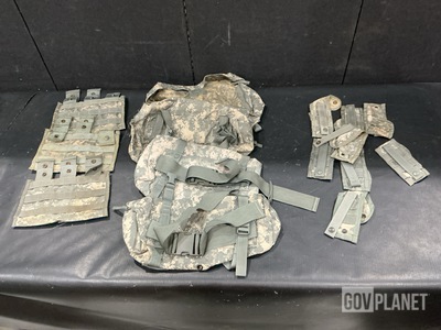 (152) M4 Three Mag Pouches, (136) Waist Packs & Assorted Items
