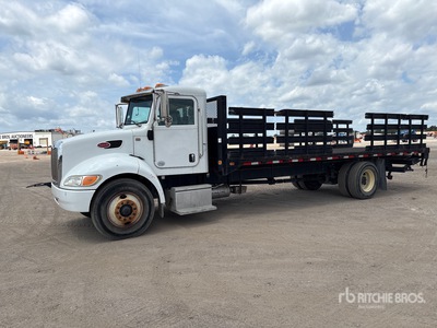 2014 Peterbilt 337 4x2 Flatbed Truck