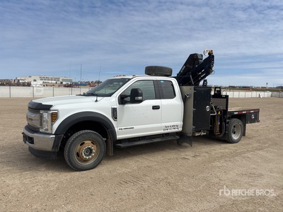 Hiab 077 BS-3CLX on 2019 Ford F-550 4x4 Extended Cab Camión Grúa