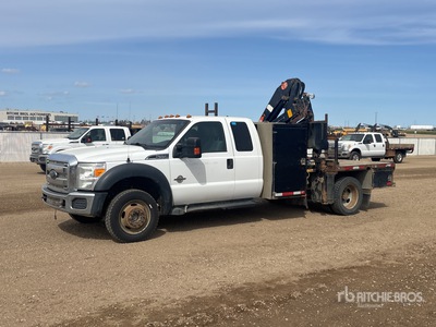 PM 6 Knuckle Boom on 2013 Ford F-550 XLT 4x4 Extended Cab شاحنة رافعة