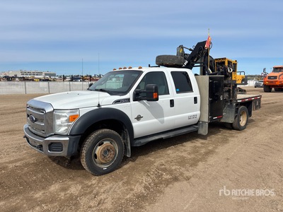 Hiab 045-3 Knuckle Boom on 2015 Ford F-550 XLT 4x4 Crew Cab شاحنة رافعة