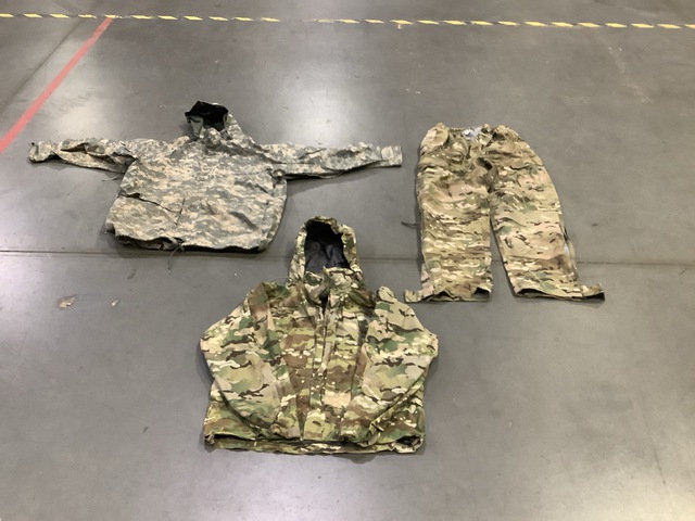 (3) Extreme Cold Weather Trousers, (5) Cold Weather Parkas & Assorted Items