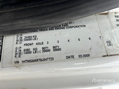 2008 International 7400 6x4 T/A Dump Truck
