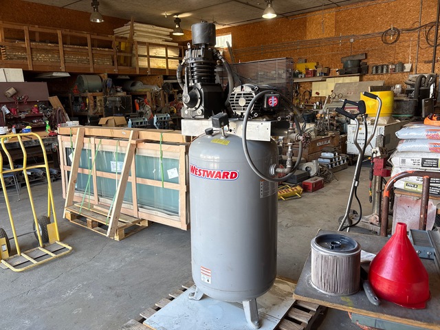 Westward 5F565A 25.1 cfm Electric 80 gal Air Compressor Westward 5F565A 25.1 cfm Electric 80 gal Air Compressor