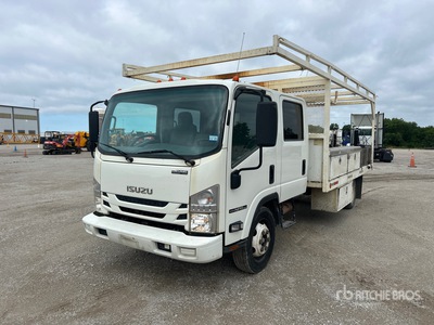 2019 Isuzu NPR HD 4x2 Crew Cab Flatbed Truck