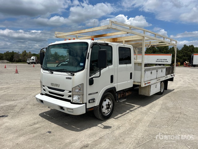 2019 Isuzu NPR HD 4x2 Crew Cab COE Flatbed Truck