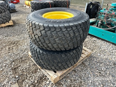 Quantity of (2) 44/18/20 Turf 8-Bolt Tires
