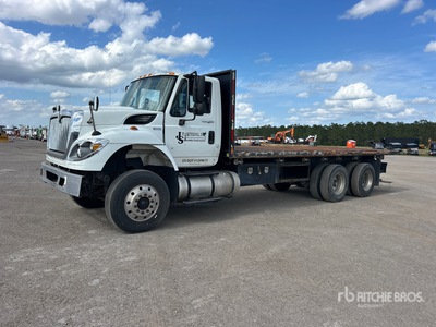 2015 International 7500 6x4 شاحنة مسطحة