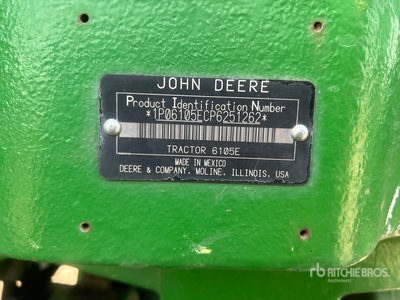 John Deere 6105E 4WD Tractor