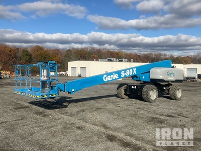 2017 Genie S-80X 4WD Diesel Telescopic Boom Lift