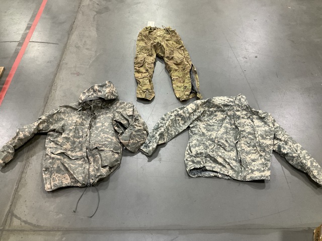 (5) Cold Weather Parkas, (11) Wet Weather Jackets & Assorted Items