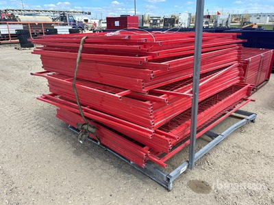 Quantity of 2023 KJ K0710 10 ft x 7 ft Powder Coated Temporary Site Fence