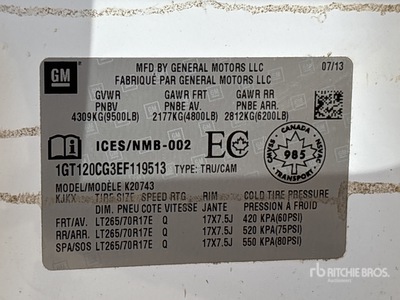 2014 GMC 2500 4x4 Crew Cab Pickup
