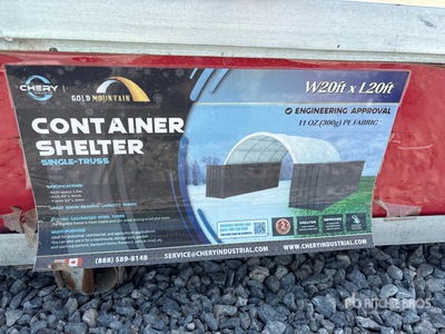 Chery Industrial 20 ft x 20 ft PE Fabric Container Shelter (Unused)
