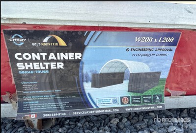 Chery Industrial 20 ft x 20 ft PVC Fabric コンテナシェルター (Unused)