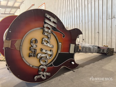 Vintage Iconic Denver Hard Rock Giant Neon Guitar Sign متفرقات. اغراض فخمة