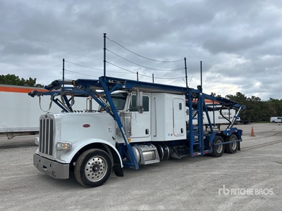 2014 Peterbilt 388 6x4 Sleeper Car Carrier Truck