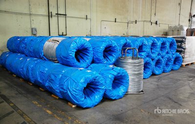Qty of Industrial Galvanized 135" & 145" Hard Wire 90-105ksi, 243 Coils (176 MT)