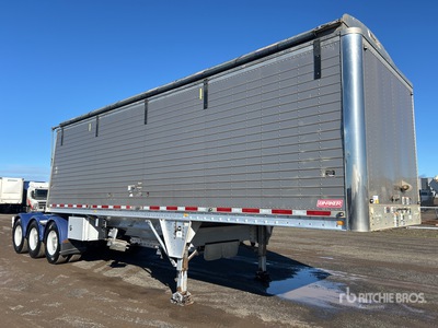 2012 BARKER WILSON Pacesetter 8 m Tri/A B-Double Lead Belly Dump Trailer