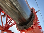 Crane Superstructure with Wear Pads